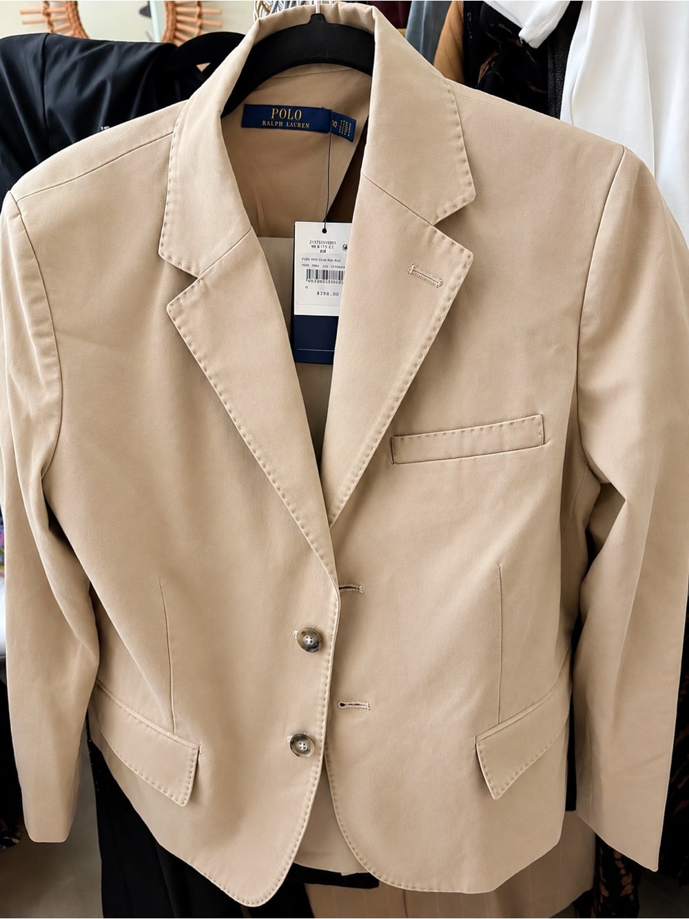 Ralph Lauren Beige Single-Breasted Blazer - Picture 2 of 3